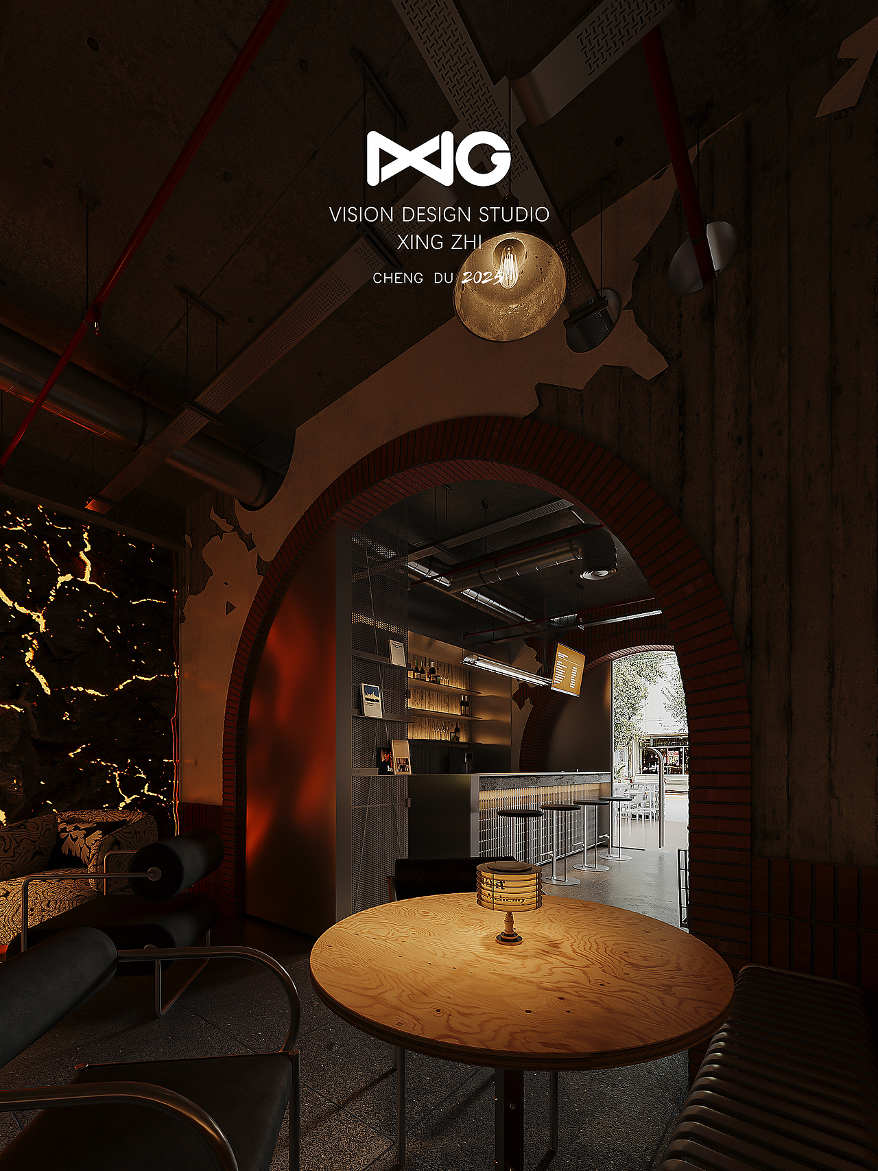 商业空间表现/ 复古工业酒馆 熏度公式/乙巳年 辛巳月