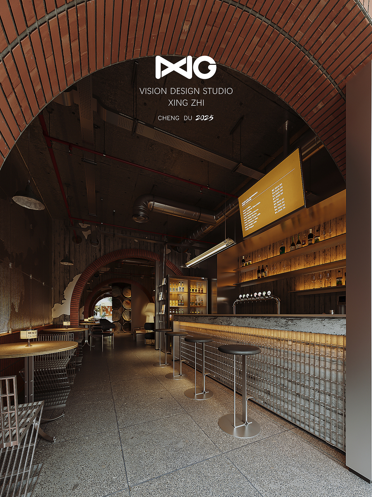 商业空间表现/ 复古工业酒馆 熏度公式/乙巳年 辛巳月