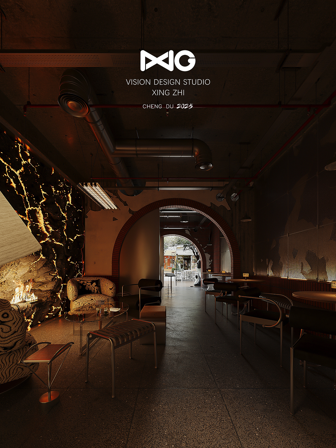 商业空间表现/ 复古工业酒馆 熏度公式/乙巳年 辛巳月