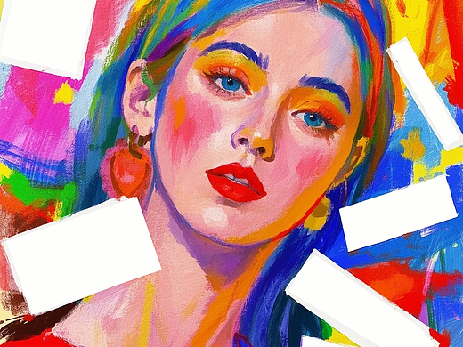 时尚杂志创意插画系列5