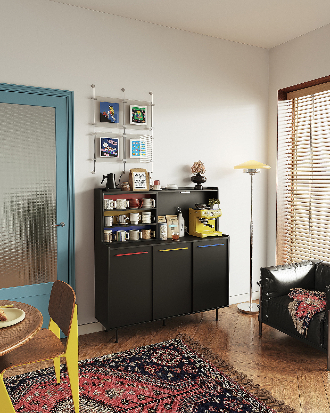 餐边柜|中古包豪斯风（图ZMzkwMDA2Mzk2） - 产品 - 站酷设计师颜设视觉原创素材 - 站酷ZCOOL