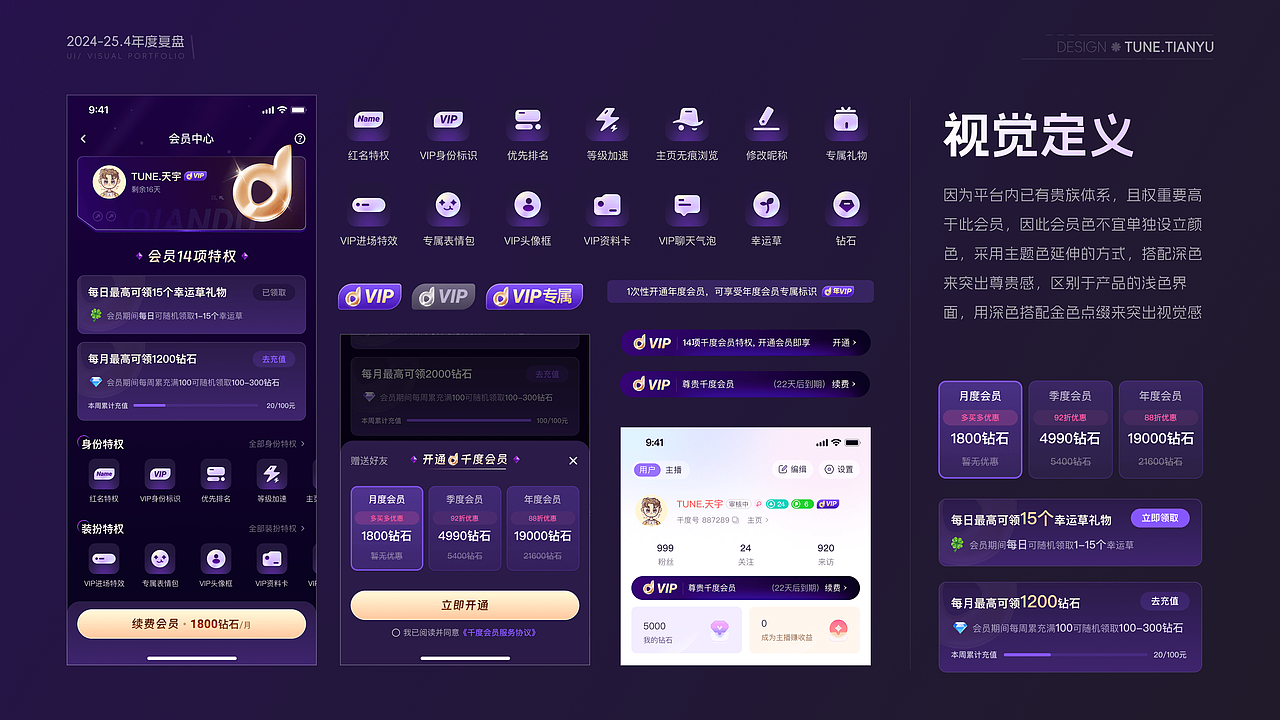 2024-25.4年度复盘UI视觉（图ZMzkwMDA3OTUy） - APP界面 - 站酷设计师TUNE_天宇原创素材 - 站酷ZCOOL