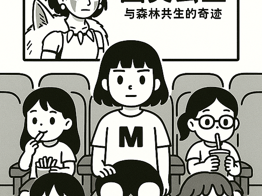 《幽灵公主》一拖四观影