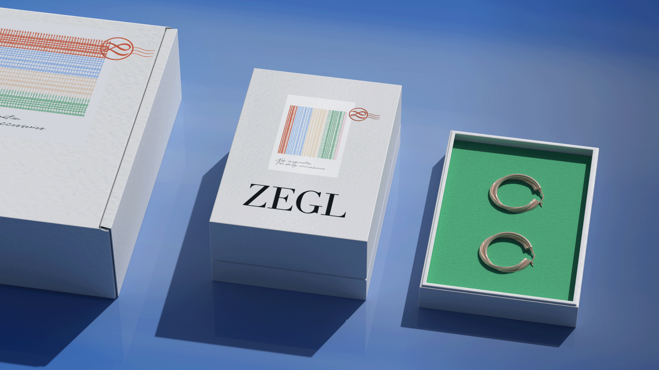 Packaging Design for ZEGL Travel Collection Unbox the Journey: Where Travel Memories Unfold Inspired by the ritual of unboxing journeys, we've embedded travel memories into this packaging system. Wave textures echo seaside escapes, while postage stamps and postcards capture fleeting views. Each layered unboxing becomes a new voyage of inspiration. Includes tote bag, gift box & cushion tray 