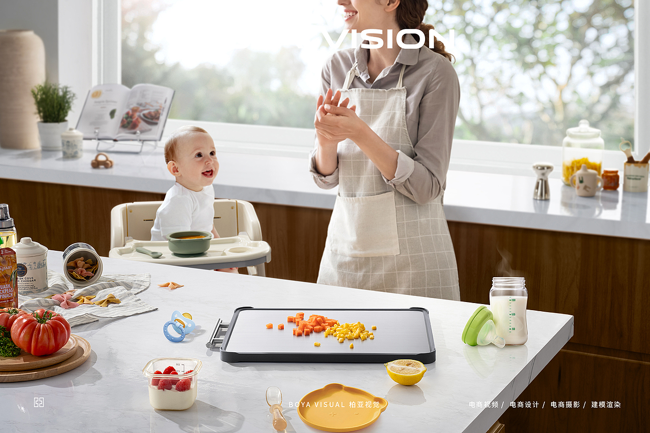 海外跨境（亚马逊）厨房用品摄影 ｜双面菜板 X BOYA（图ZMzkwMDI5NjQ0） - 产品摄影 - 站酷设计师柏亚视觉摄影原创素材 - 站酷ZCOOL