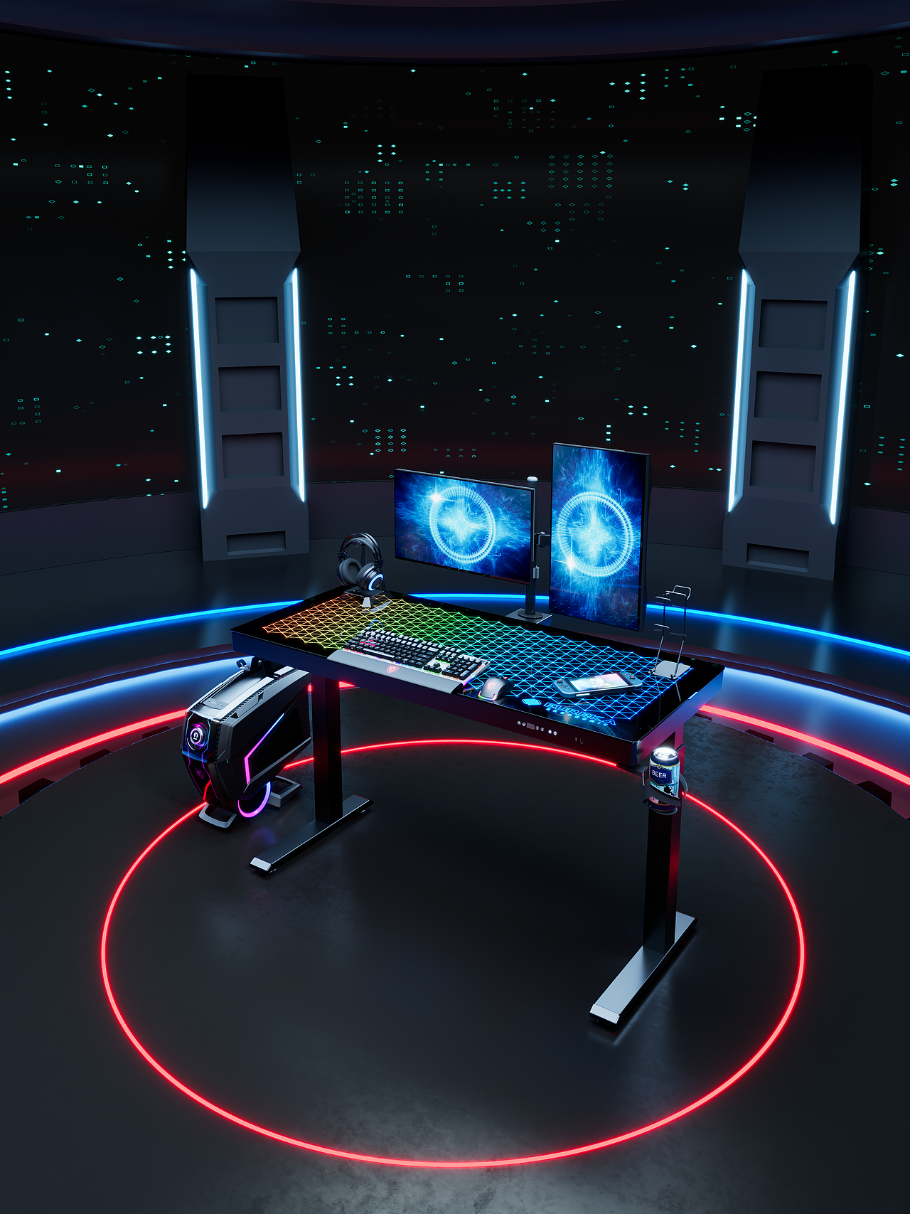 电竞家具产品渲染集