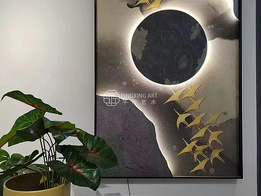 平行艺术｜太湖石系列—艺术岩板灯画，意境满满