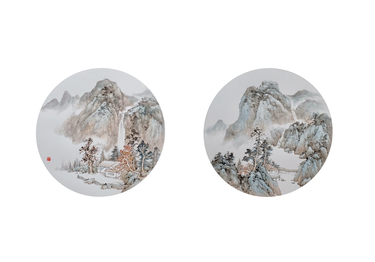 新生代山水:十帧国画小品的笔墨新韵