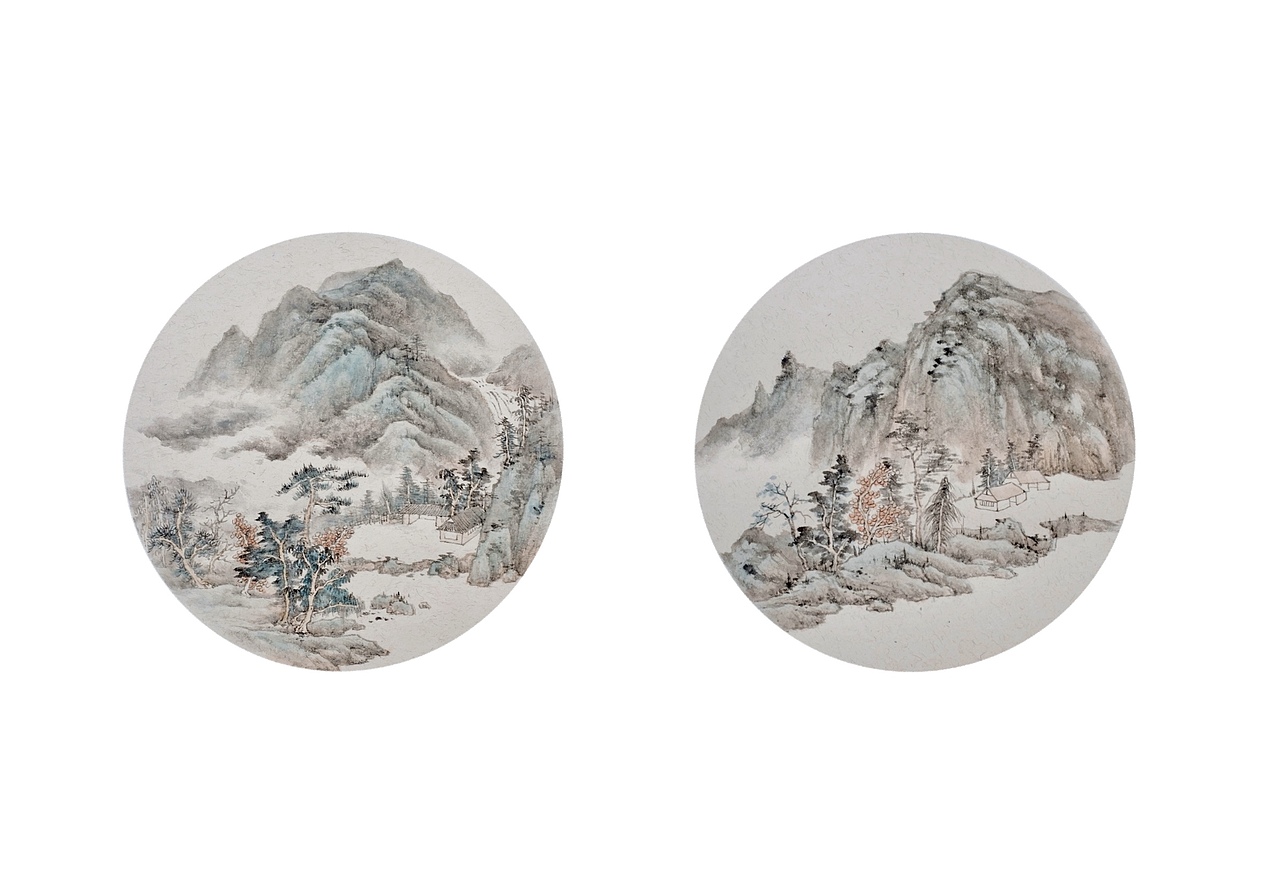 新生代山水:十帧国画小品的笔墨新韵