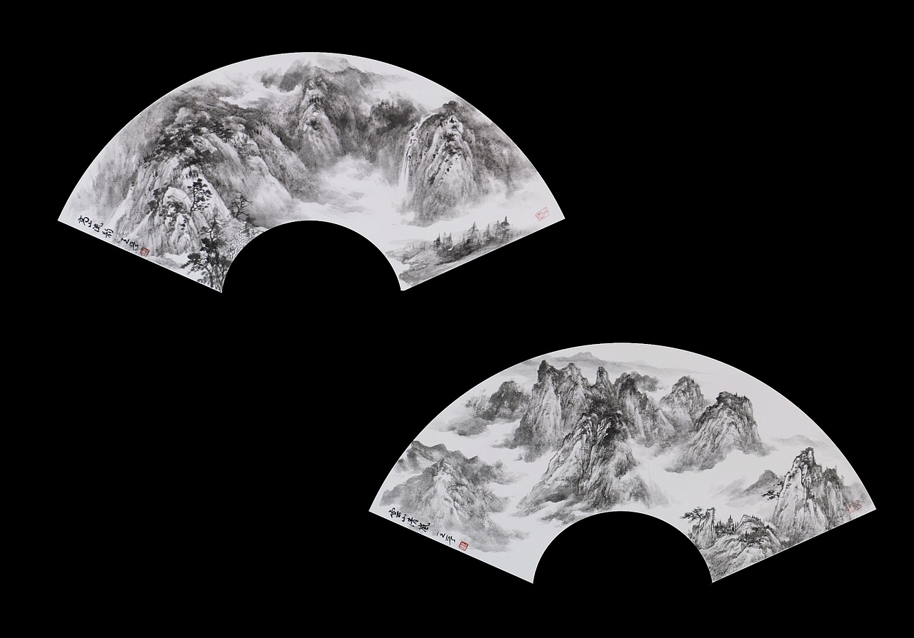 新生代山水:十帧国画小品的笔墨新韵