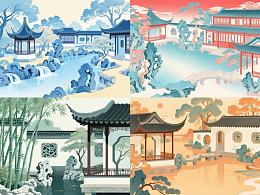 姑苏印象 系列插画