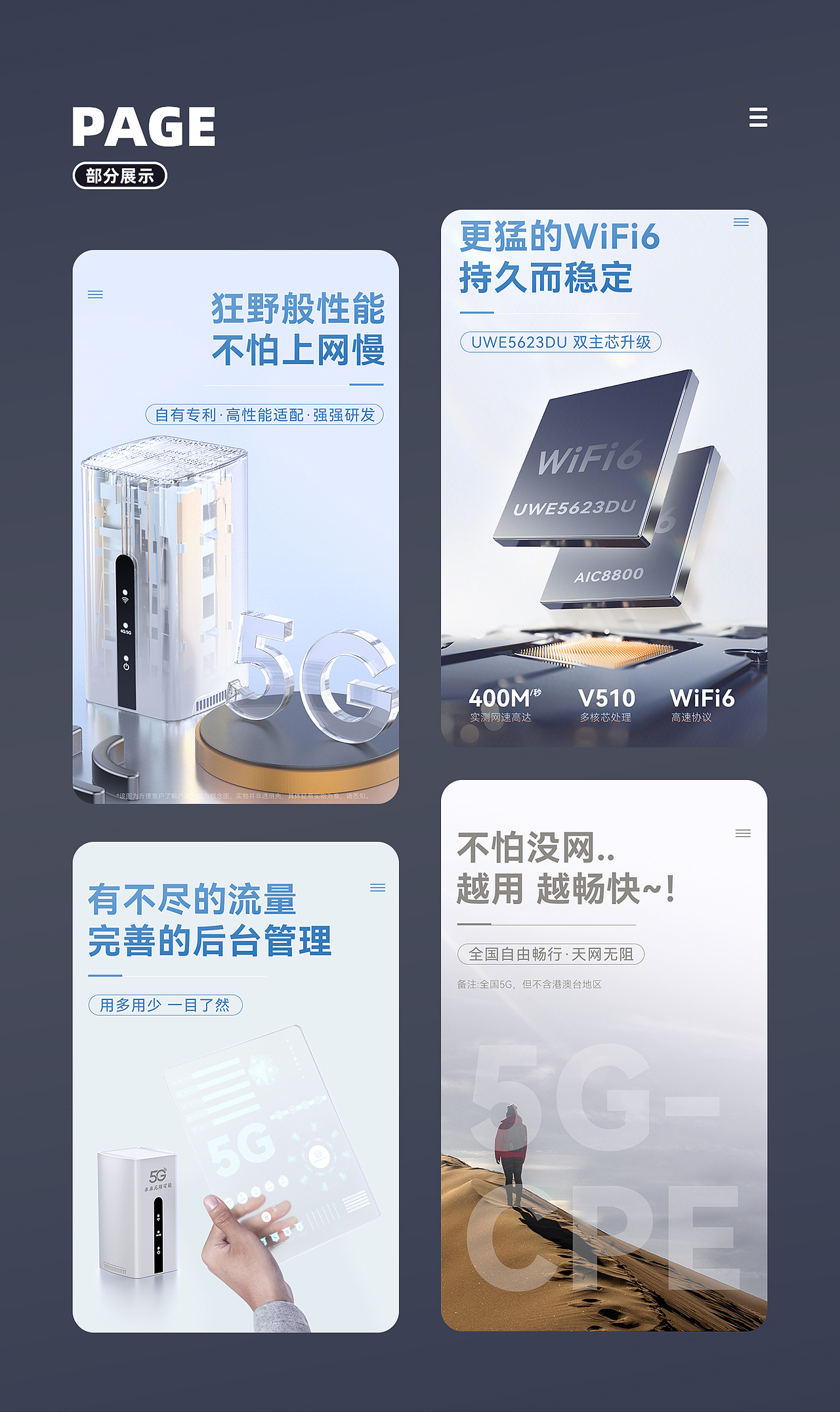 电商详情页 5G-CPE详情页设计（图ZMzkwMDU3OTgw） - 电商 - 站酷设计师赖威设计师原创素材 - 站酷ZCOOL