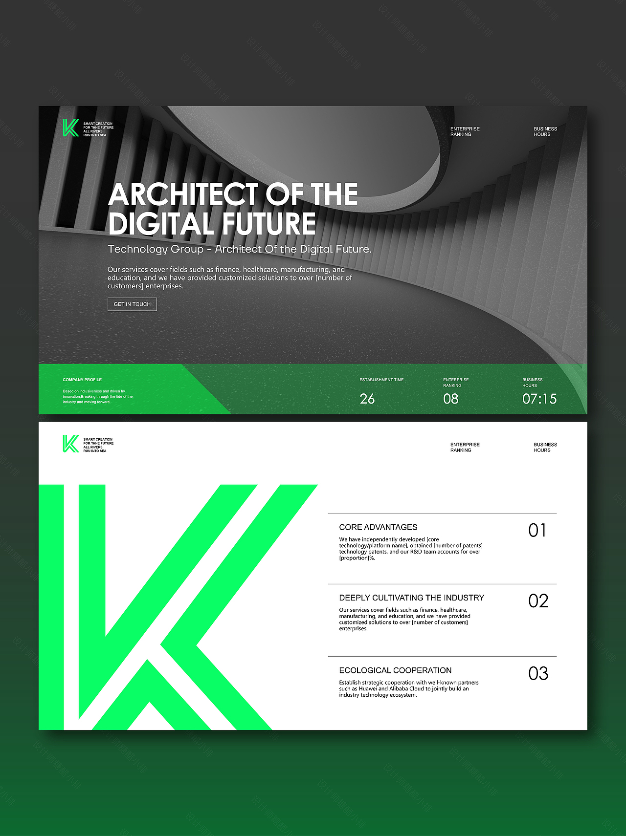 未来科技感商务PPT - 企业介绍（图ZMzkwMDY2MDY4） - PPT/Keynote - 站酷设计师设计师糖醋小排原创素材 - 站酷ZCOOL