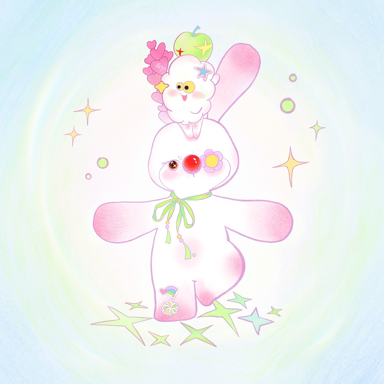 兔兔合集二（图ZMzkwMDY4Njk2） - 艺术插画 - 站酷设计师异耳兔原创素材 - 站酷ZCOOL