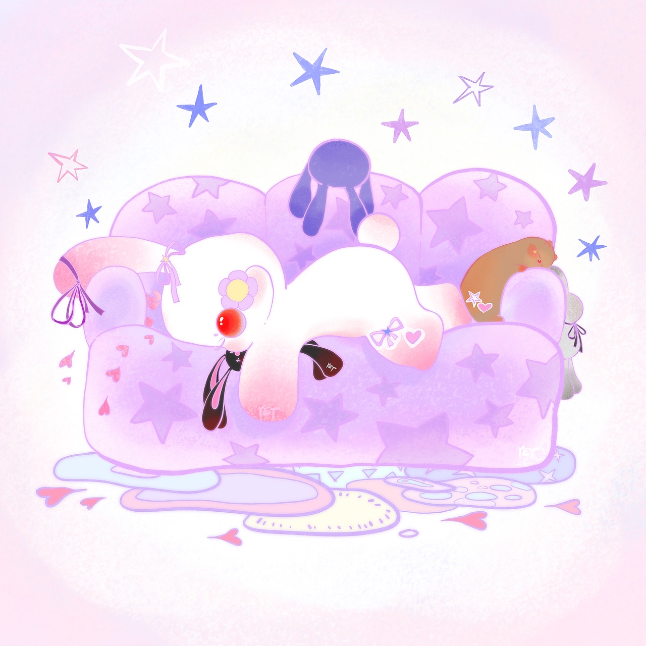 兔兔合集二（图ZMzkwMDY4NzA0） - 艺术插画 - 站酷设计师异耳兔原创素材 - 站酷ZCOOL