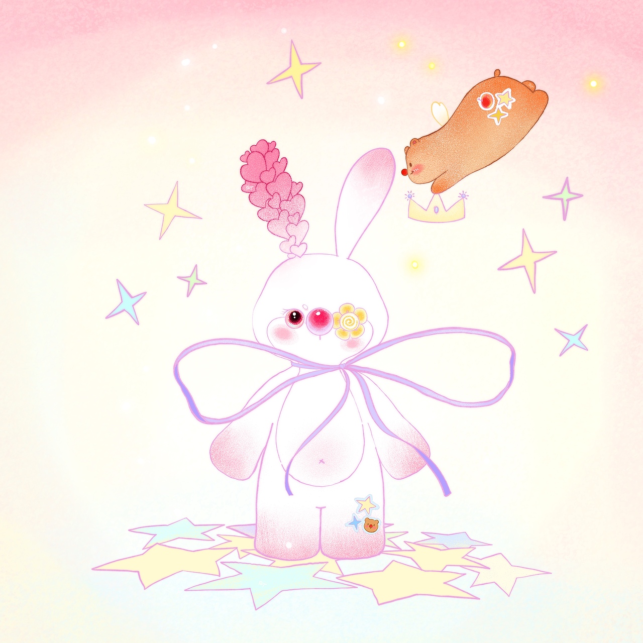 兔兔合集二（图ZMzkwMDY4NzI4） - 艺术插画 - 站酷设计师异耳兔原创素材 - 站酷ZCOOL