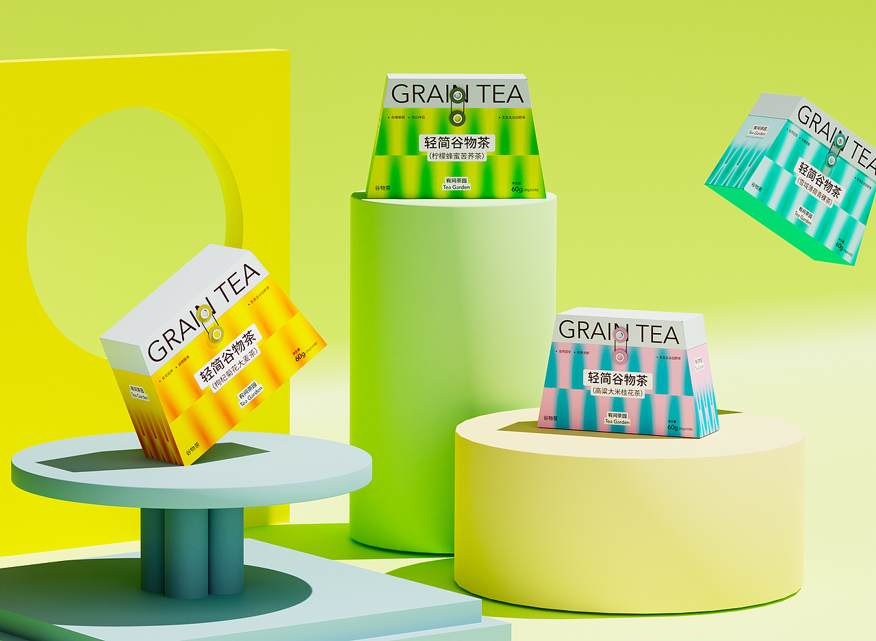 GRAINTEA 谷物茶系列包装设计（图ZMzkwMDY4ODQ4） - 包装 - 站酷设计师鱼仔yu_yoga原创素材 - 站酷ZCOOL