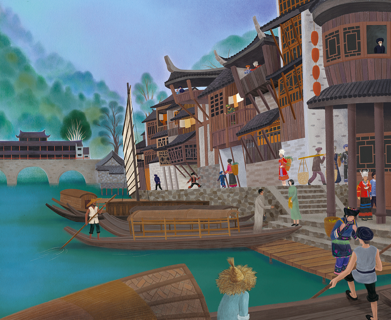 豆瓣周历2024插画&实物展示（图ZMzkwMDgzMjI0） - 商业插画 - 站酷设计师老蟆原创素材 - 站酷ZCOOL