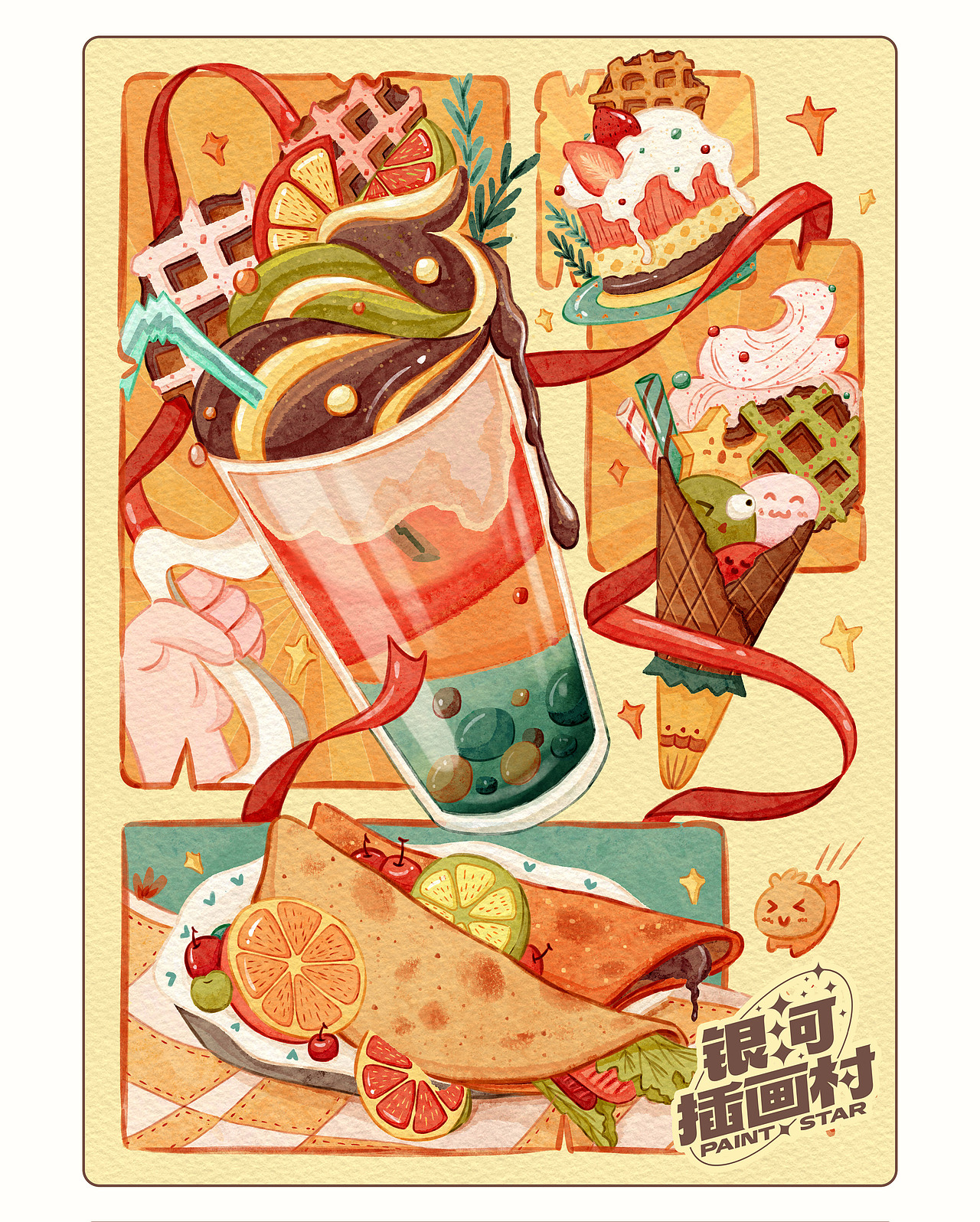 蓝贵莲插画班P1阶段作品~