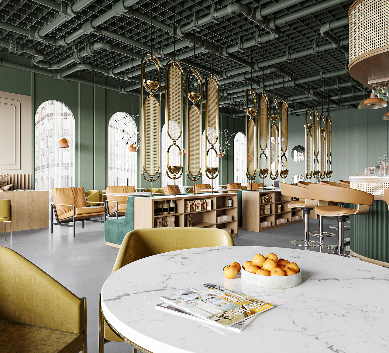 西餐厅丨打造优雅与浪漫的味觉殿堂（图ZMzkwMDk0NDI4） - 酒店餐饮设计 - 站酷设计师效果图李可可原创素材 - 站酷ZCOOL