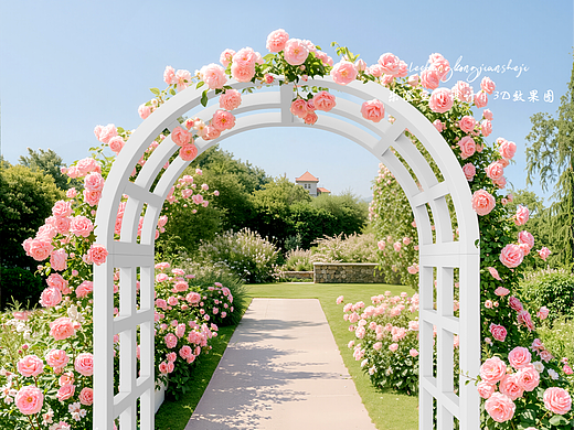 拱门花架渲染案例