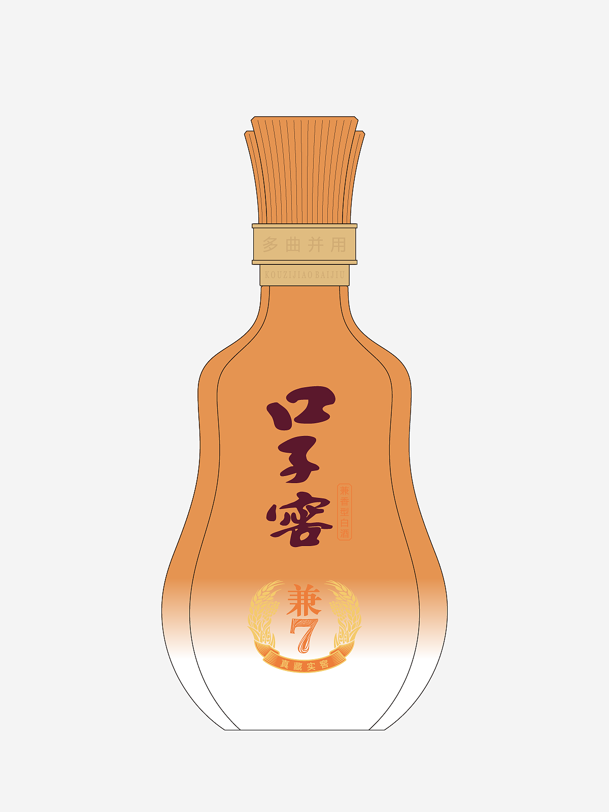 口子酒业 X OCD甲古文設計|「兼」系列的多巴胺调色板