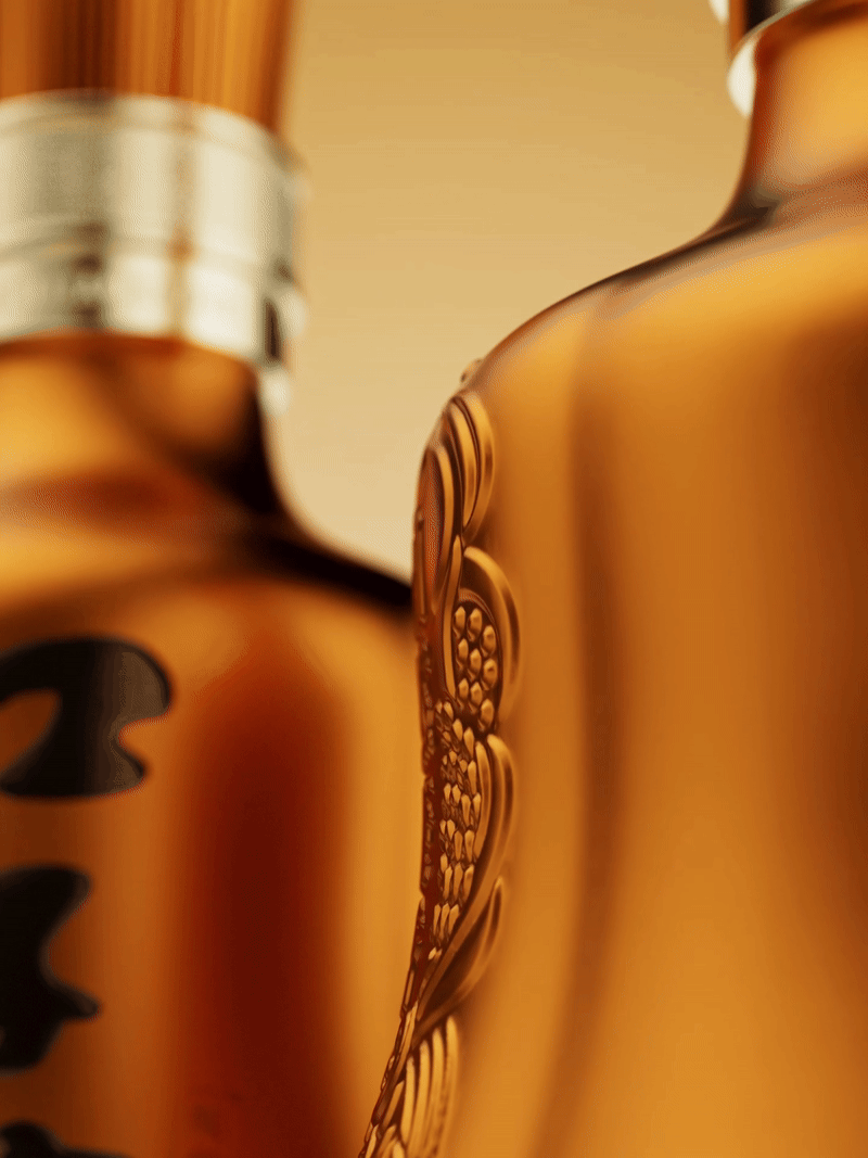 口子酒业 X OCD甲古文設計|「兼」系列的多巴胺调色板