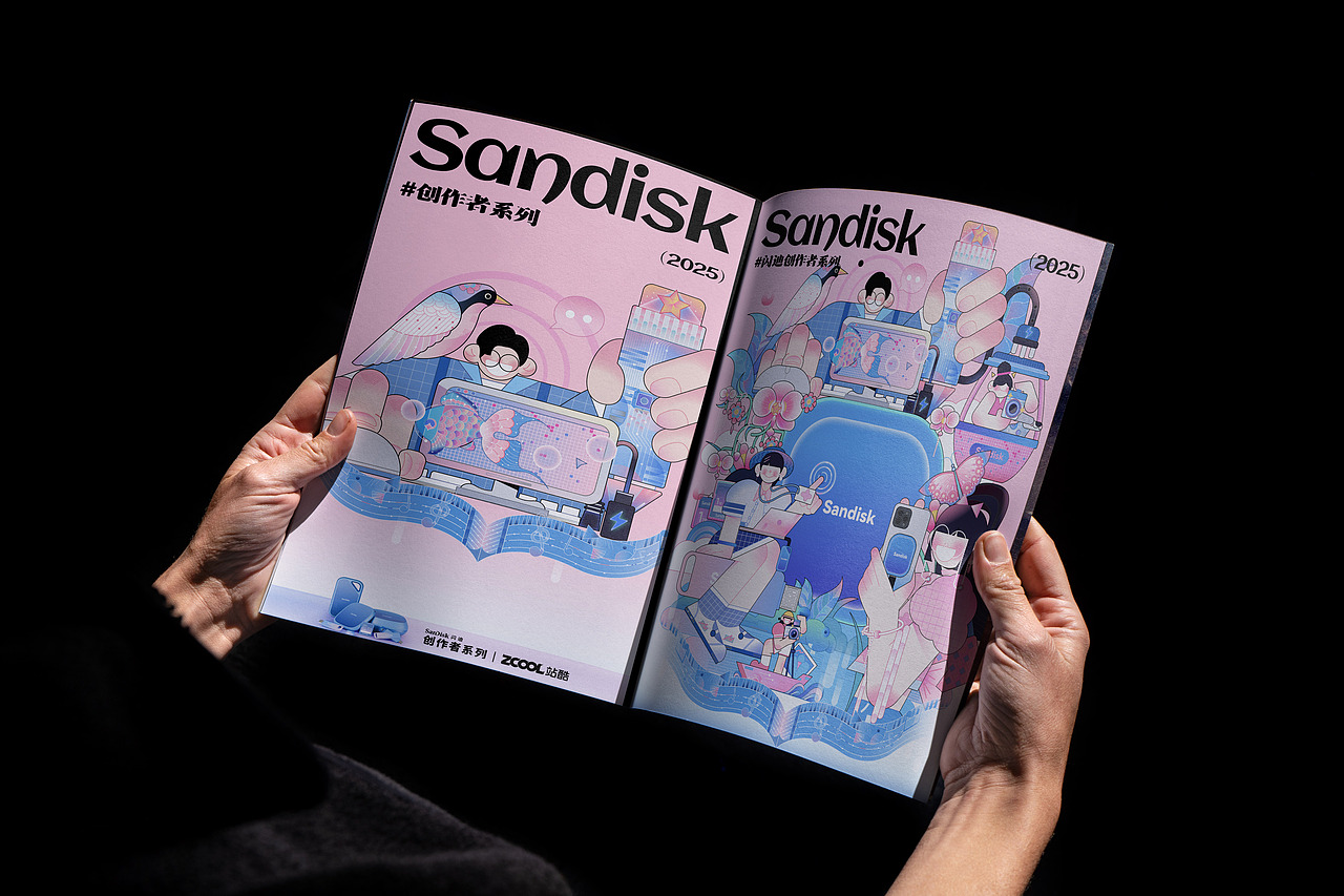 闪迪创作者系列海报|把春天存进硬盘,让创意野蛮生长