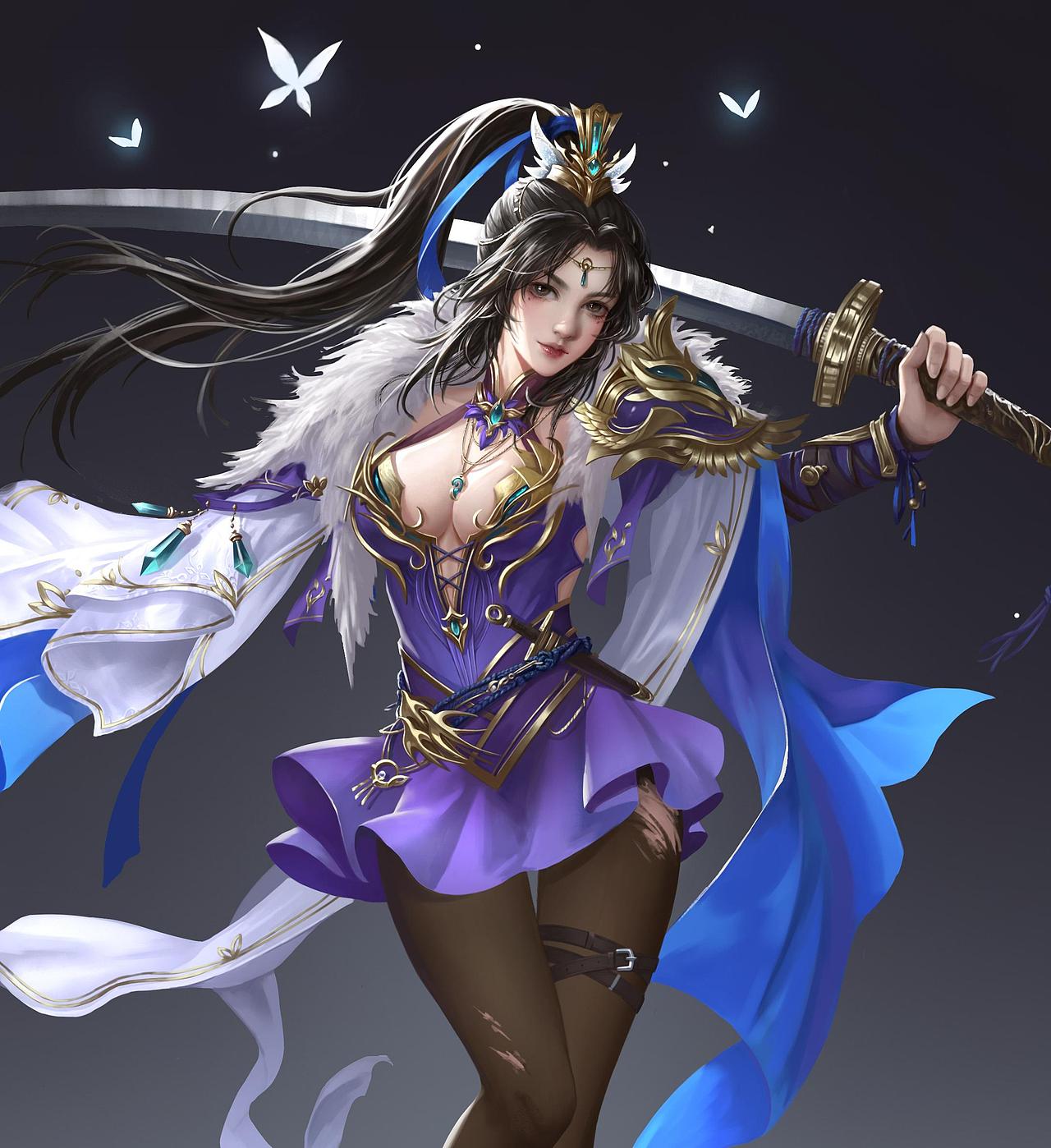 游戏角色设计 游戏人物 游戏美术 游戏各类风格人物