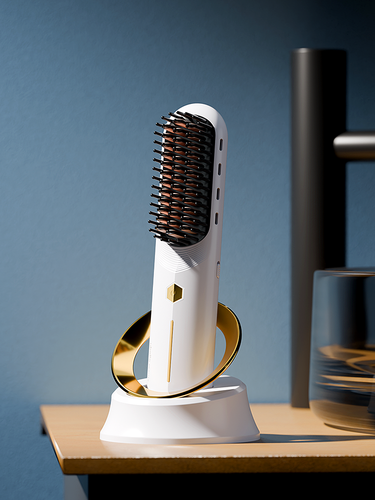 负离子直发梳最近渲染（图ZMzkwMTMwNDQ4） - 电商 - 站酷设计师诸葛不亮I原创素材 - 站酷ZCOOL