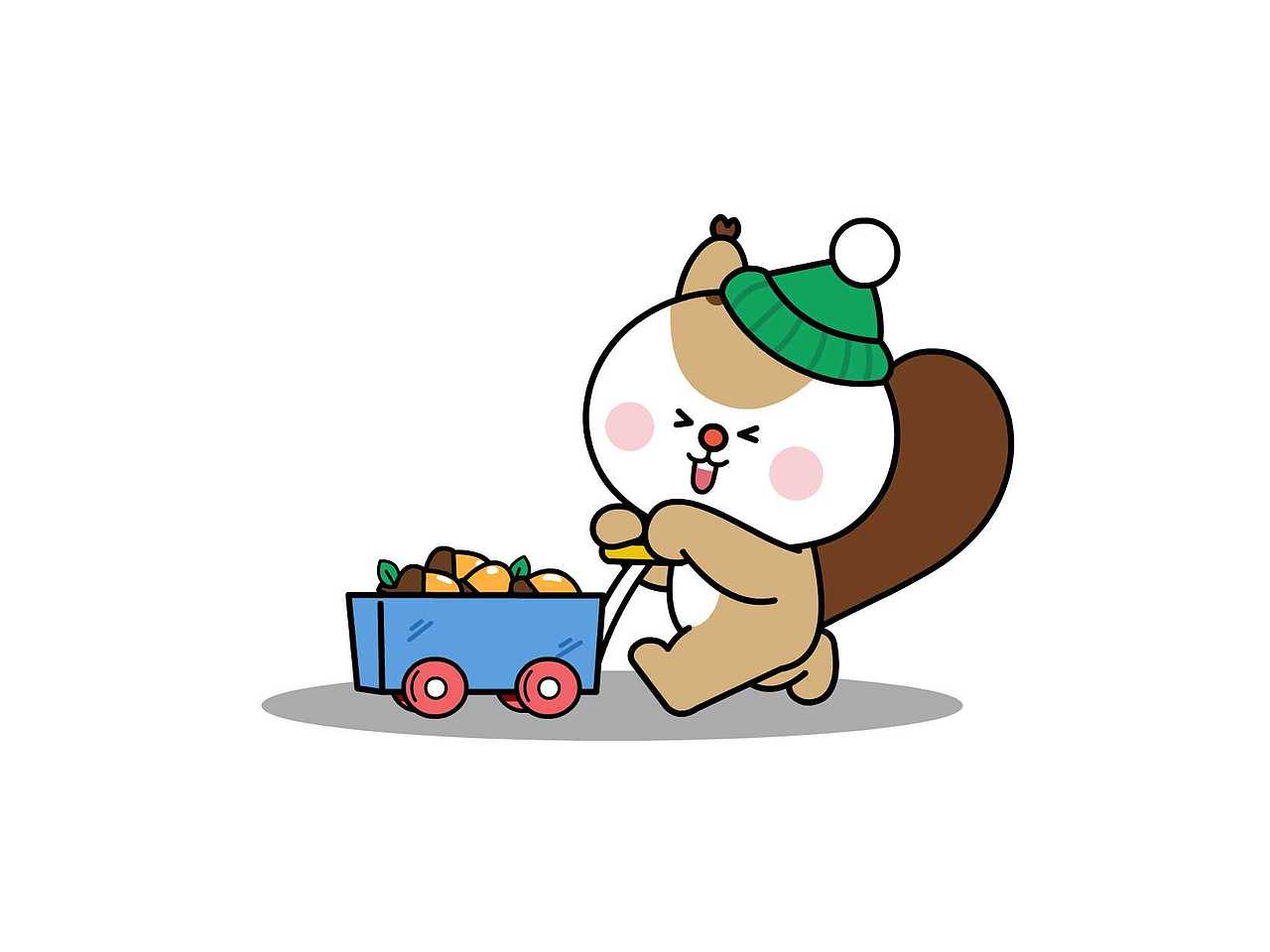 松鼠果果皮（图ZMzkwMTMyMTAw） - IP形象 - 站酷设计师落地蓝原创素材 - 站酷ZCOOL