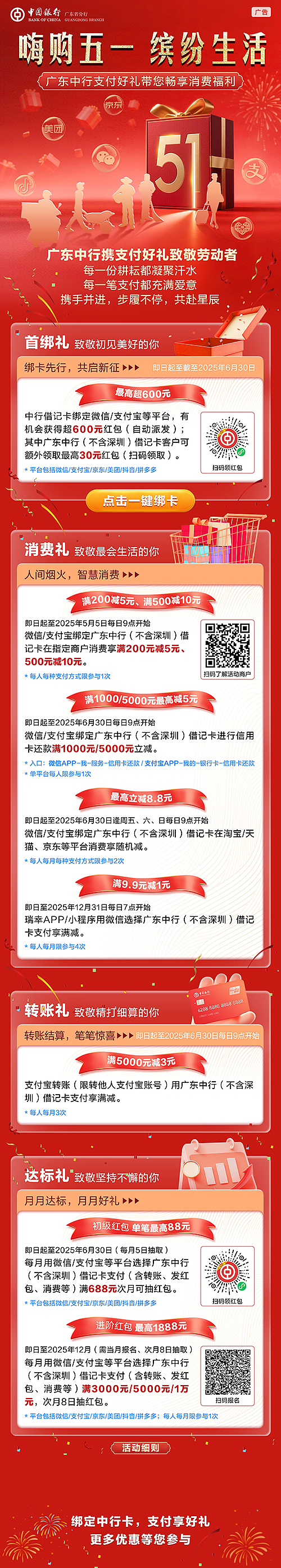 中国银行 五一活动长图