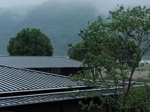 酒店 建筑||人困在雨里，有人在雨中赏雨