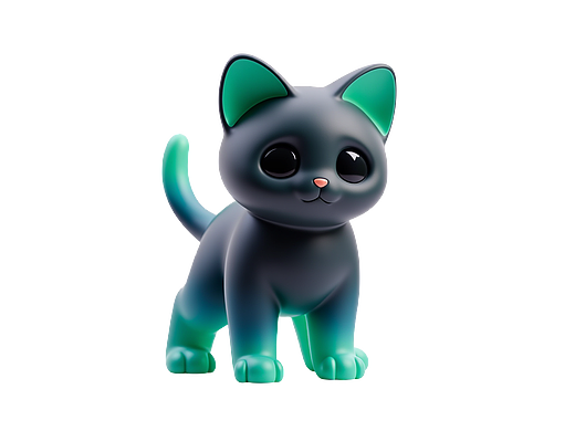 蓝绿小猫