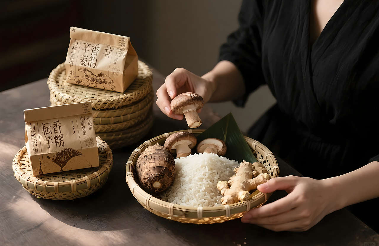 感受真正的“土味儿”,AIGC江永农产品包装设计