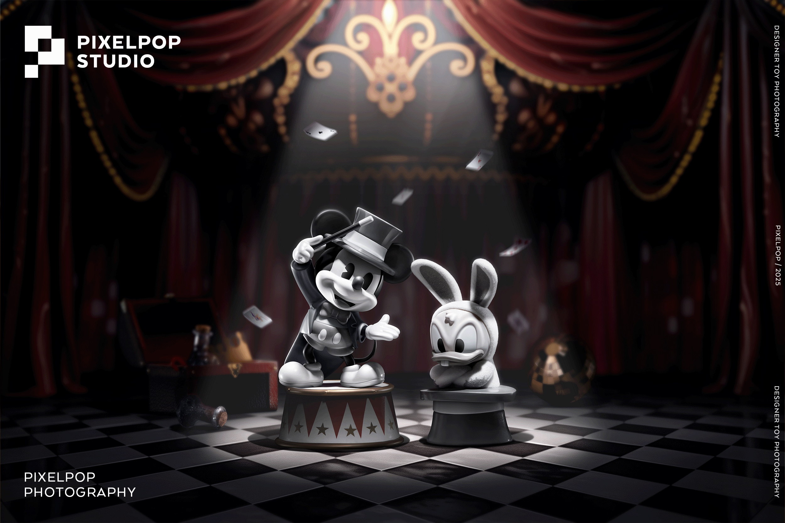 迪士尼唐老鸭系列封面模特盲盒-潮玩盲盒摄影