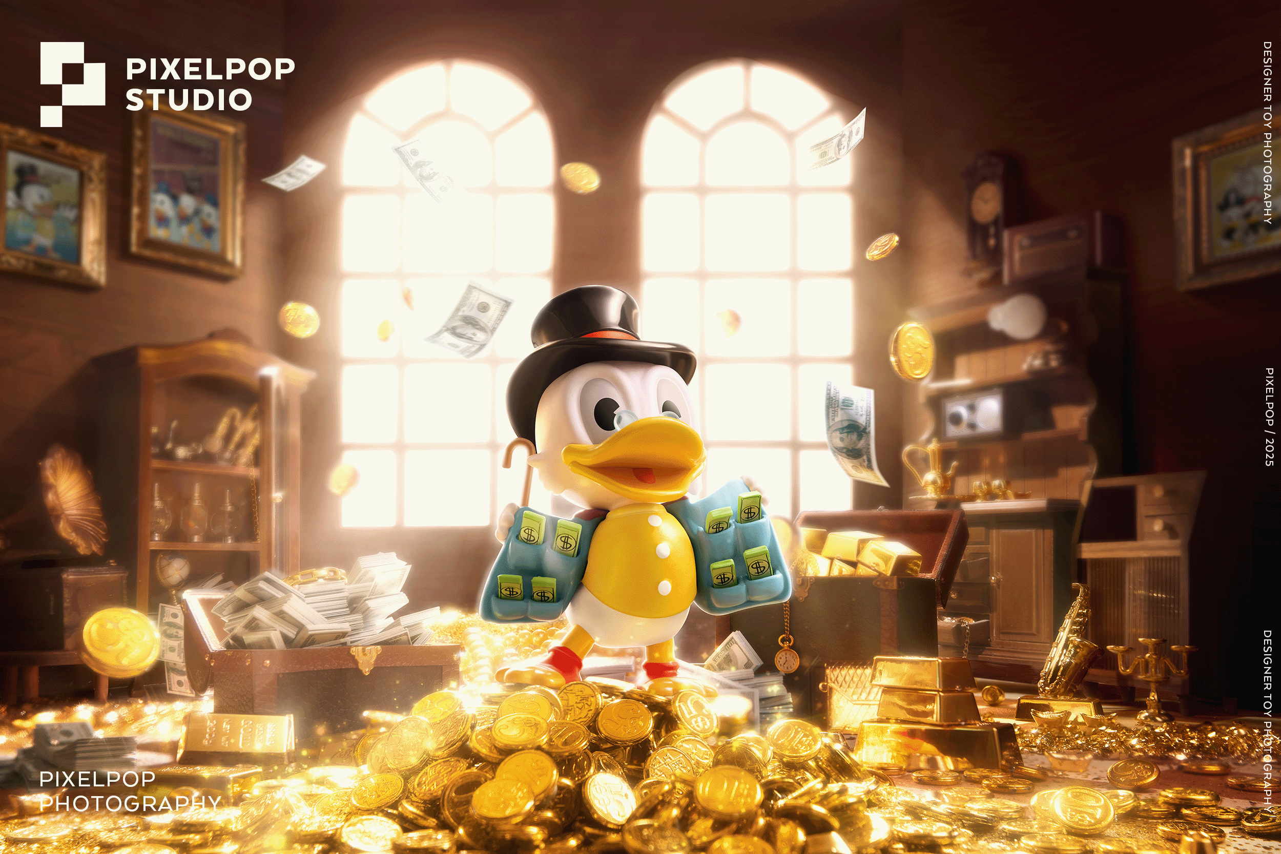 迪士尼唐老鸭系列封面模特盲盒-潮玩盲盒摄影