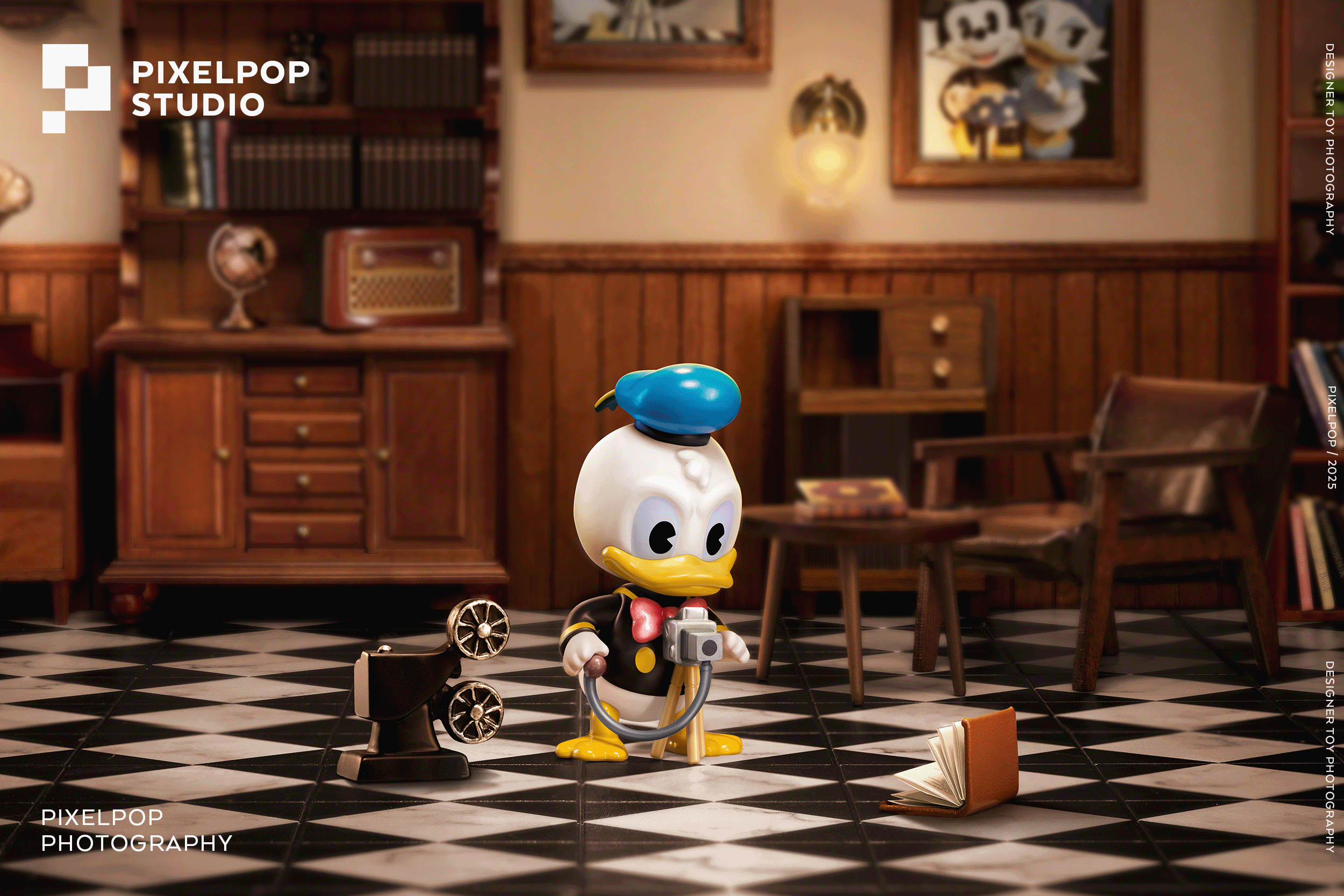 迪士尼唐老鸭系列封面模特盲盒-潮玩盲盒摄影