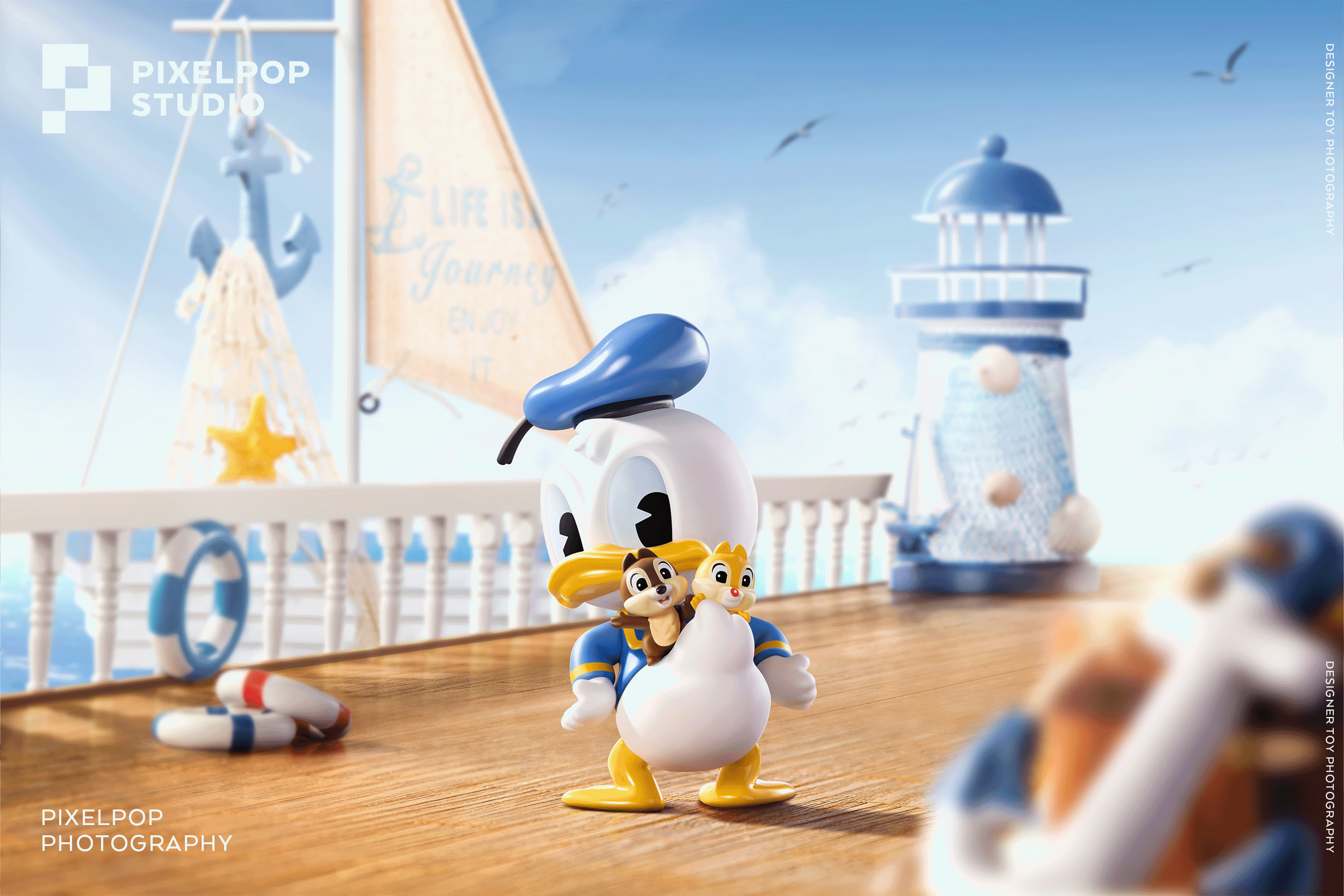 迪士尼唐老鸭系列封面模特盲盒-潮玩盲盒摄影