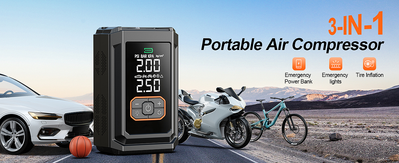 亚马充气泵设计 电商设计 主图A+