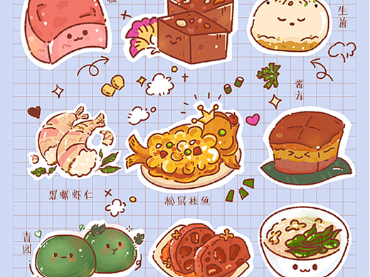 苏州美食插画