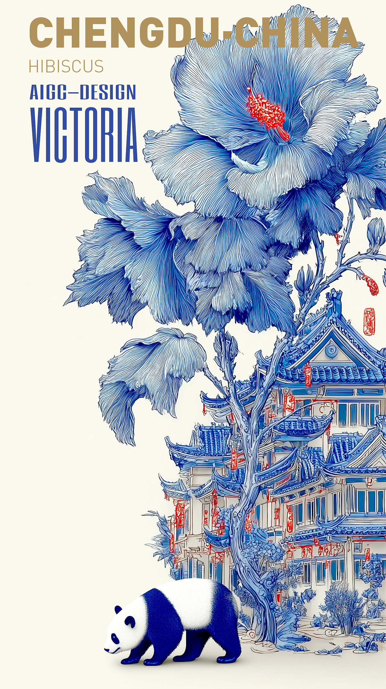 AIGC-《成都|芙蓉花》