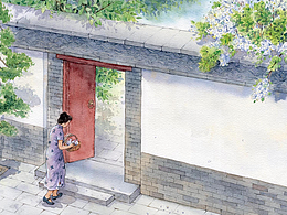 魯迅先生《兔和貓》繪本插畫