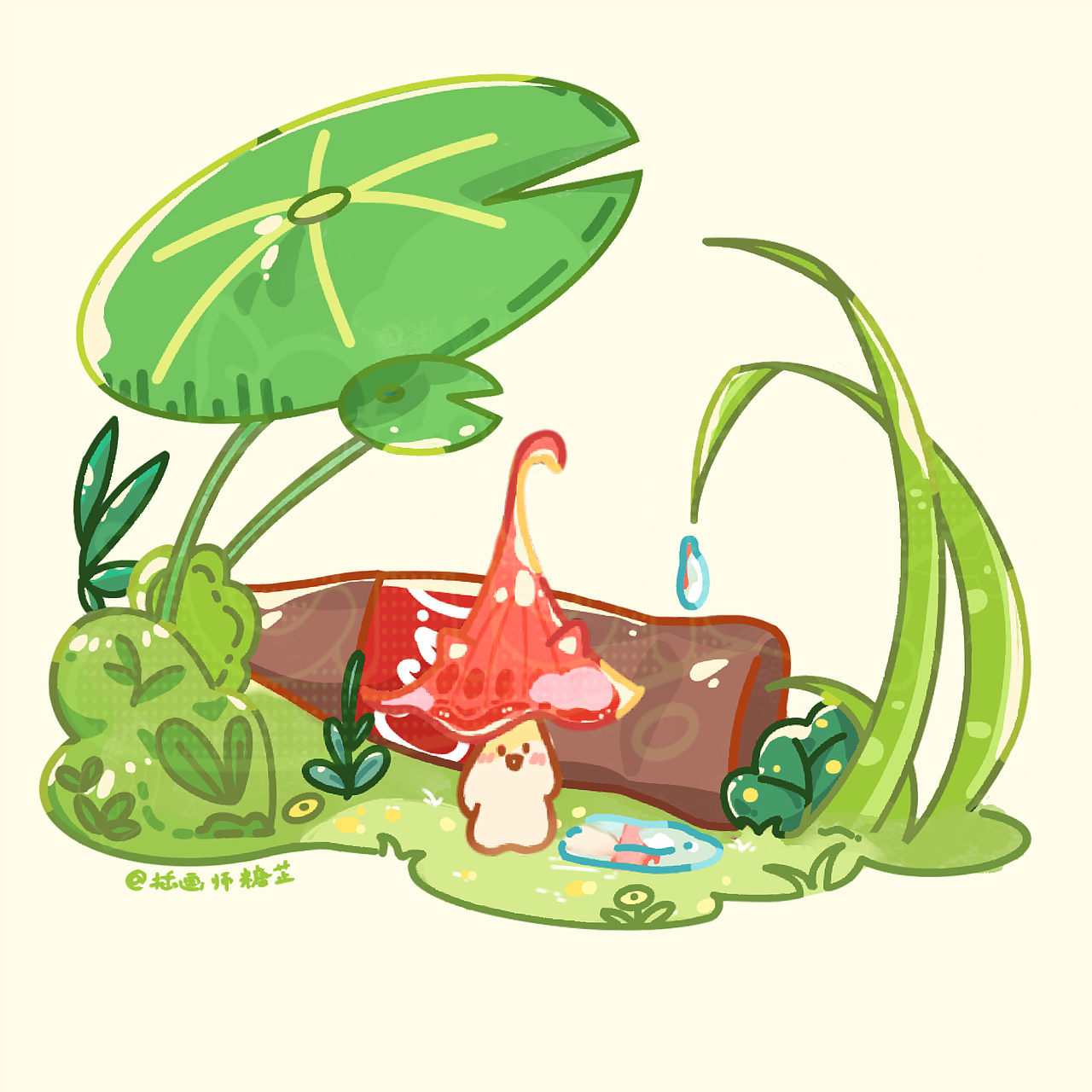 场景插画|蘑菇历险记1🍄