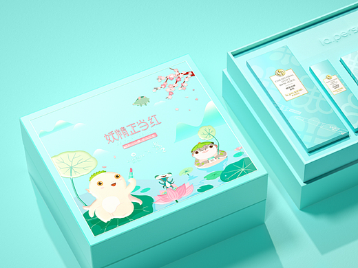 萌新小妖精|彩妆宝盒|美利诺妍×抓妖记2（个人主页-ZNzA1MzY1OTI=） - 包装 - 站酷设计师著花里原创素材 - 站酷ZCOOL