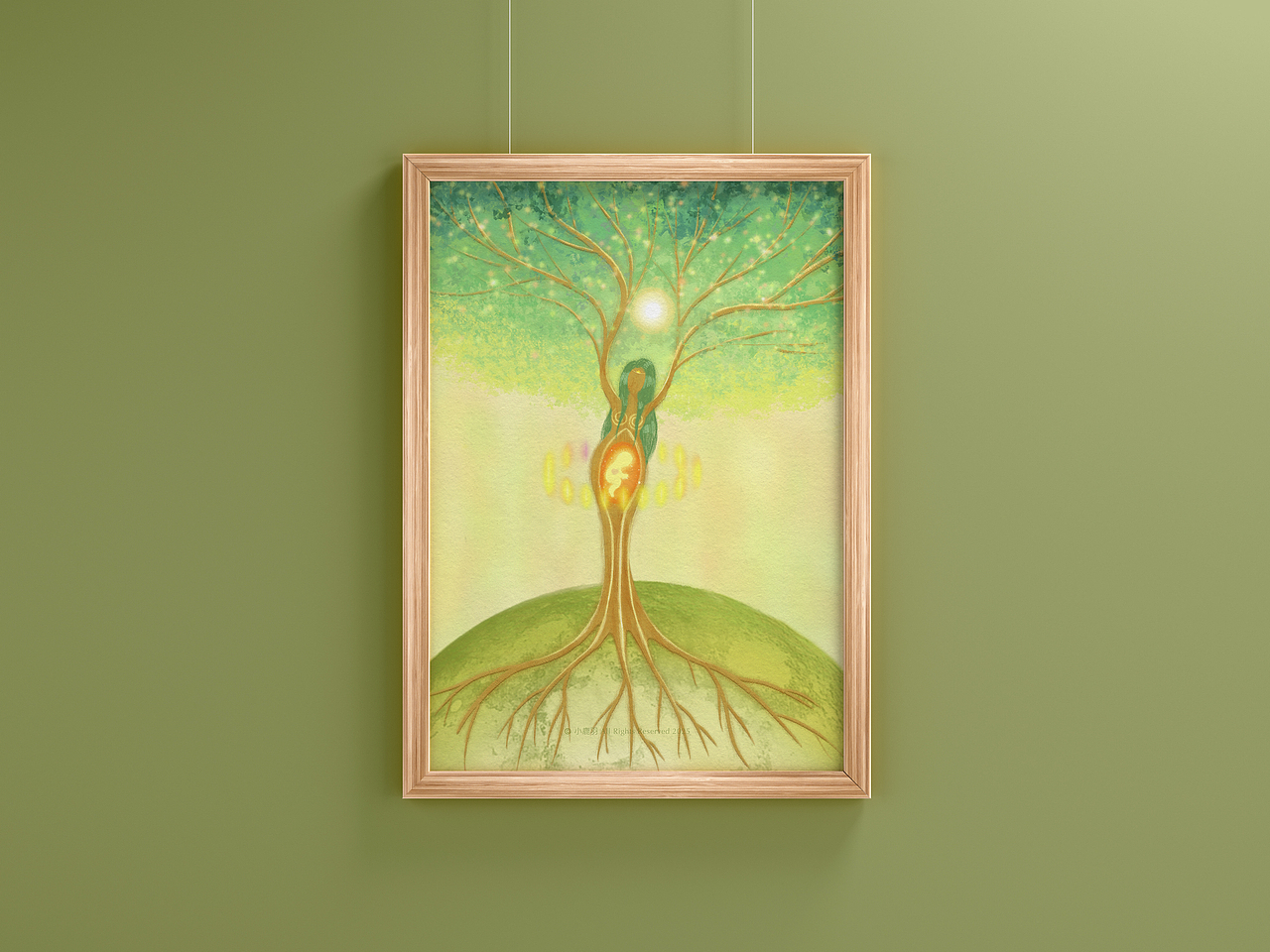母亲节插画：母神树（图ZMzkwMjM2NTIw） - 艺术插画 - 站酷设计师小鹿羽原创素材 - 站酷ZCOOL