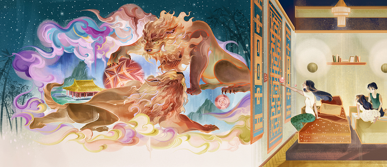 迪士尼SHANG-CHI尚气绘本（图ZMzkwMjM3MDAw） - 商业插画 - 站酷设计师SijaHong六厘原创素材 - 站酷ZCOOL