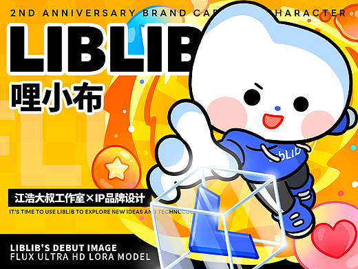 哩布哩布AI卡通IP形象【哩小布】丨云朵小布