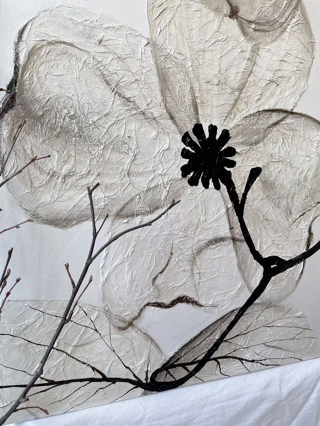 平行艺术｜手绘肌理，诠释侘寂风的独特魅力（图ZMzkwMjQxMTg4） - 绘画 - 站酷设计师深圳挂画雕塑工厂原创素材 - 站酷ZCOOL