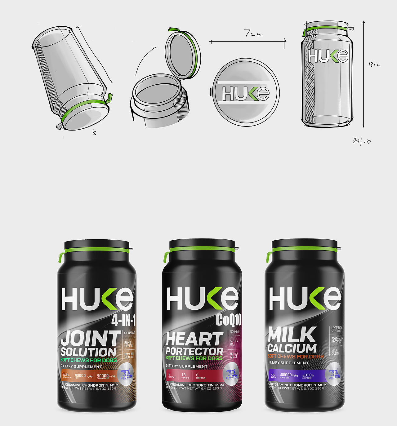 赫卡huke包装设计宠物产品包装宠物营养保健品包装